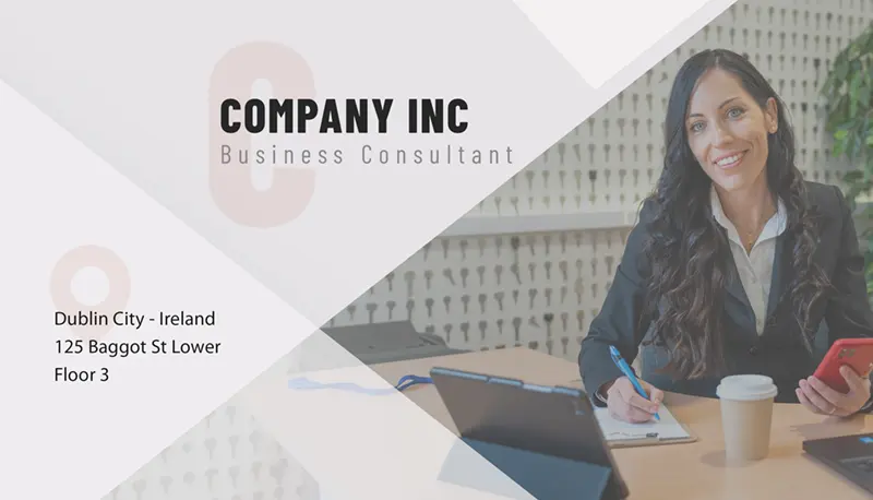 Corporate business card design