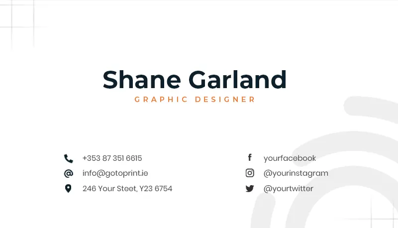 Designer business card