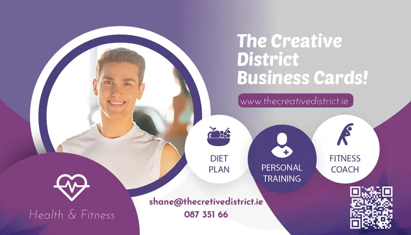 Gym business card design