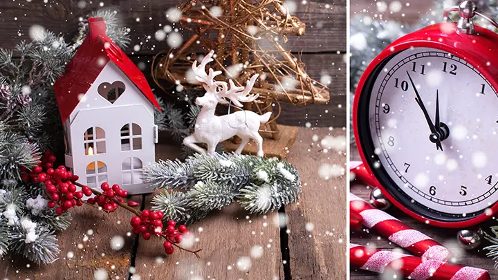 Christmas print design Ireland — posters, table tents and leaflets