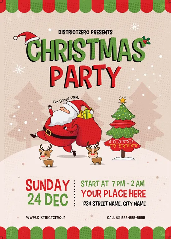 Christmas poster design sample 1