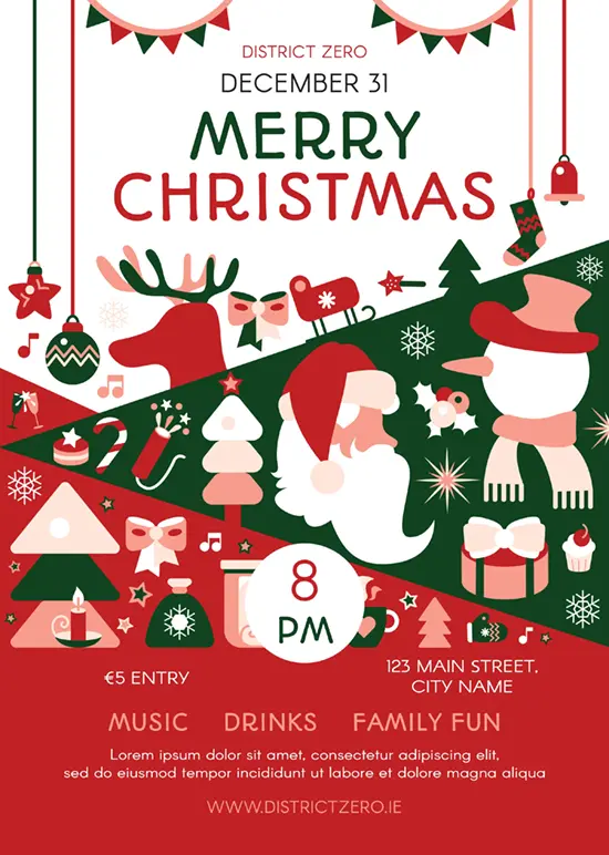 Christmas poster design sample 2