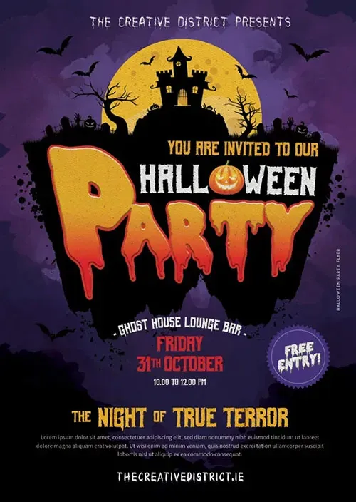 Halloween poster design sample 1