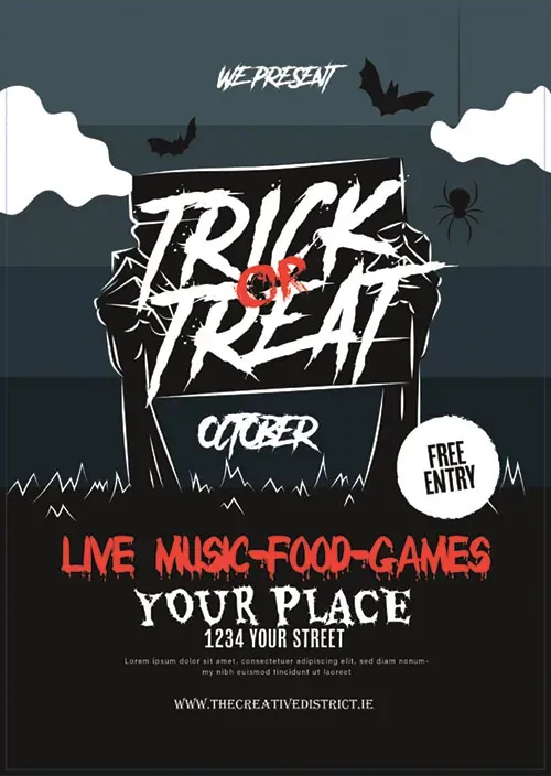 Halloween poster design sample 3