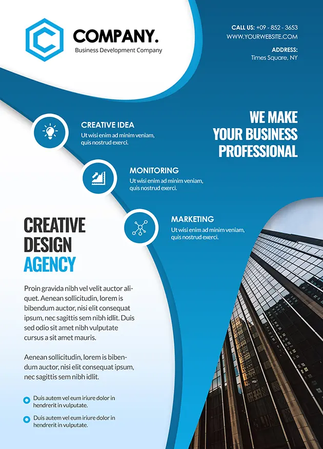 Leaflet design sample 2