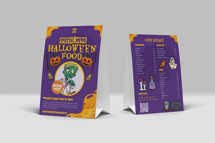 Table tent design sample 6