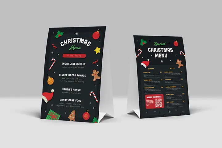 Table tent design sample 8