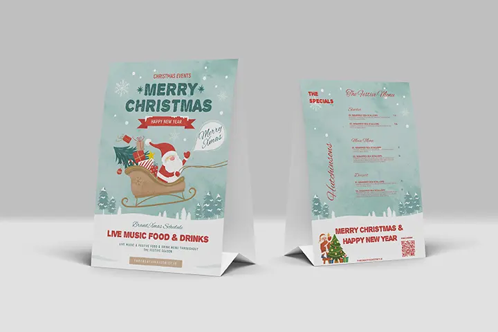 Table tent design sample 9